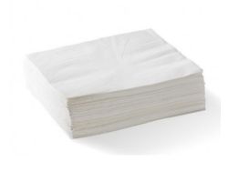 Picture of CTN 3000 MPH 1PLY 4 FOLD LUNCHEON NAPKIN SERVIETTES WHITE